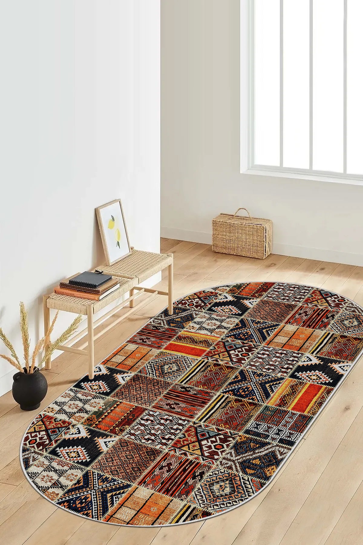 Yörem Oval Yeni Nesil Baskılı Halı & Yolluk