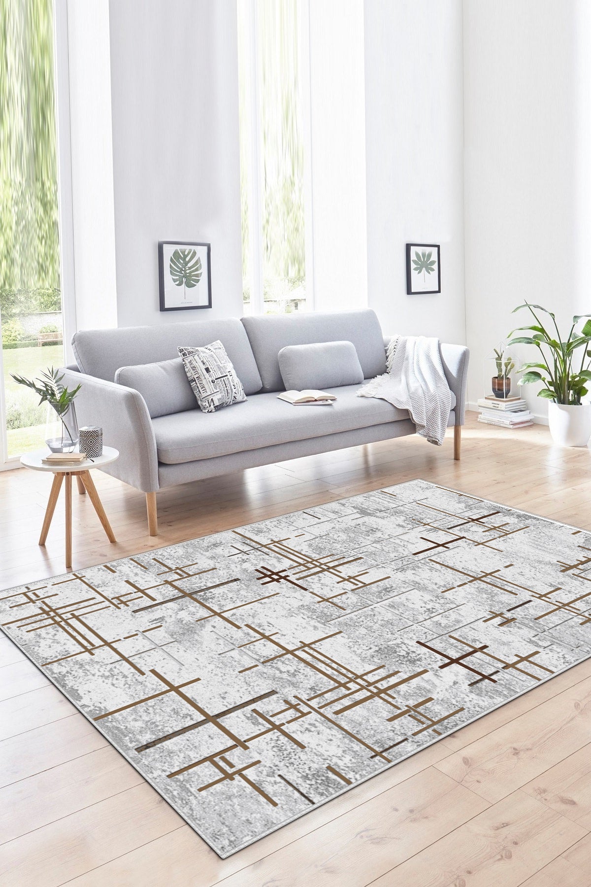 Çubuk Kahve Yeni Nesil Baskılı Halı & Yolluk