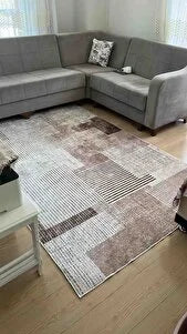 Meto Kahve Yeni Nesil Baskılı Halı & Yolluk