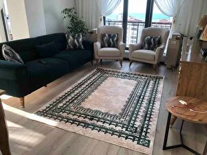 Kale Yeşil Yeni Nesil Baskılı Halı & Yolluk