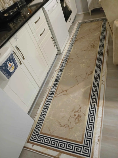 Versace Altın Varak Yeni Nesil Baskılı Halı & Yolluk