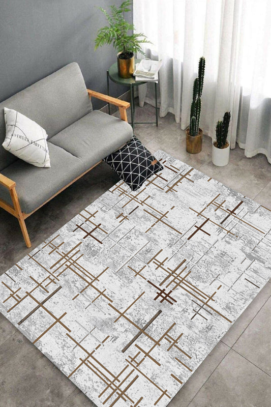 Çubuk Kahve Yeni Nesil Baskılı Halı & Yolluk