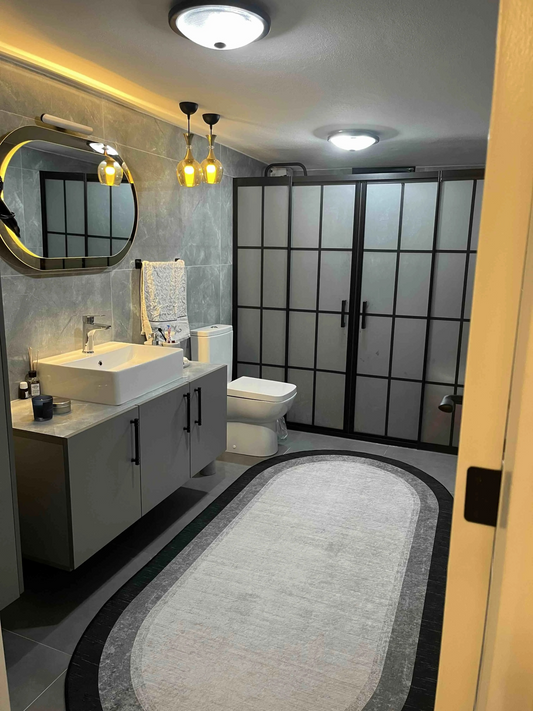 Çerçeve oval Yeni Nesil Baskılı Halı & Yolluk