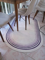 Aura pembe oval  Yeni Nesil Baskılı Halı & Yolluk
