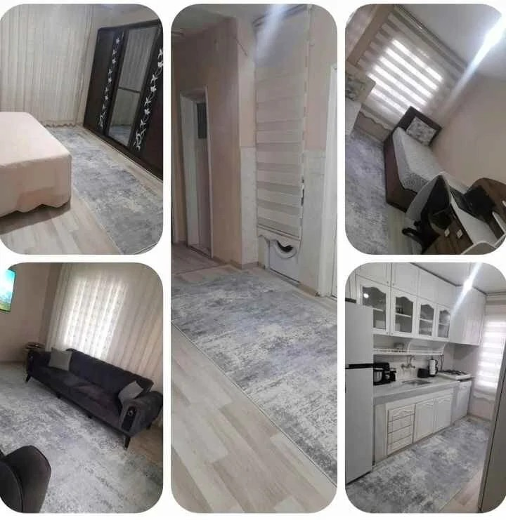 Eskitme  Gri Yeni Nesil Baskılı Halı & Yolluk