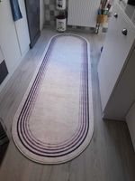 Aura pembe oval  Yeni Nesil Baskılı Halı & Yolluk