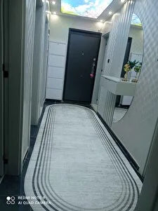 Aura gri oval Yeni Nesil Baskılı Halı & Yolluk