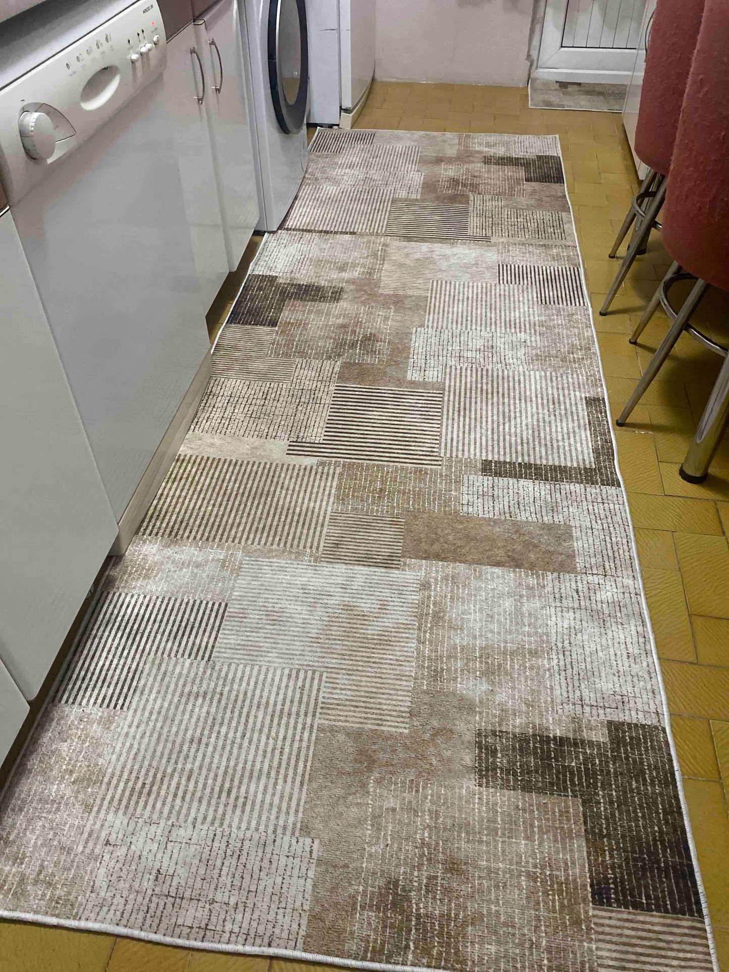 Meto Kahve Yeni Nesil Baskılı Halı & Yolluk