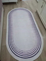 Aura pembe oval  Yeni Nesil Baskılı Halı & Yolluk
