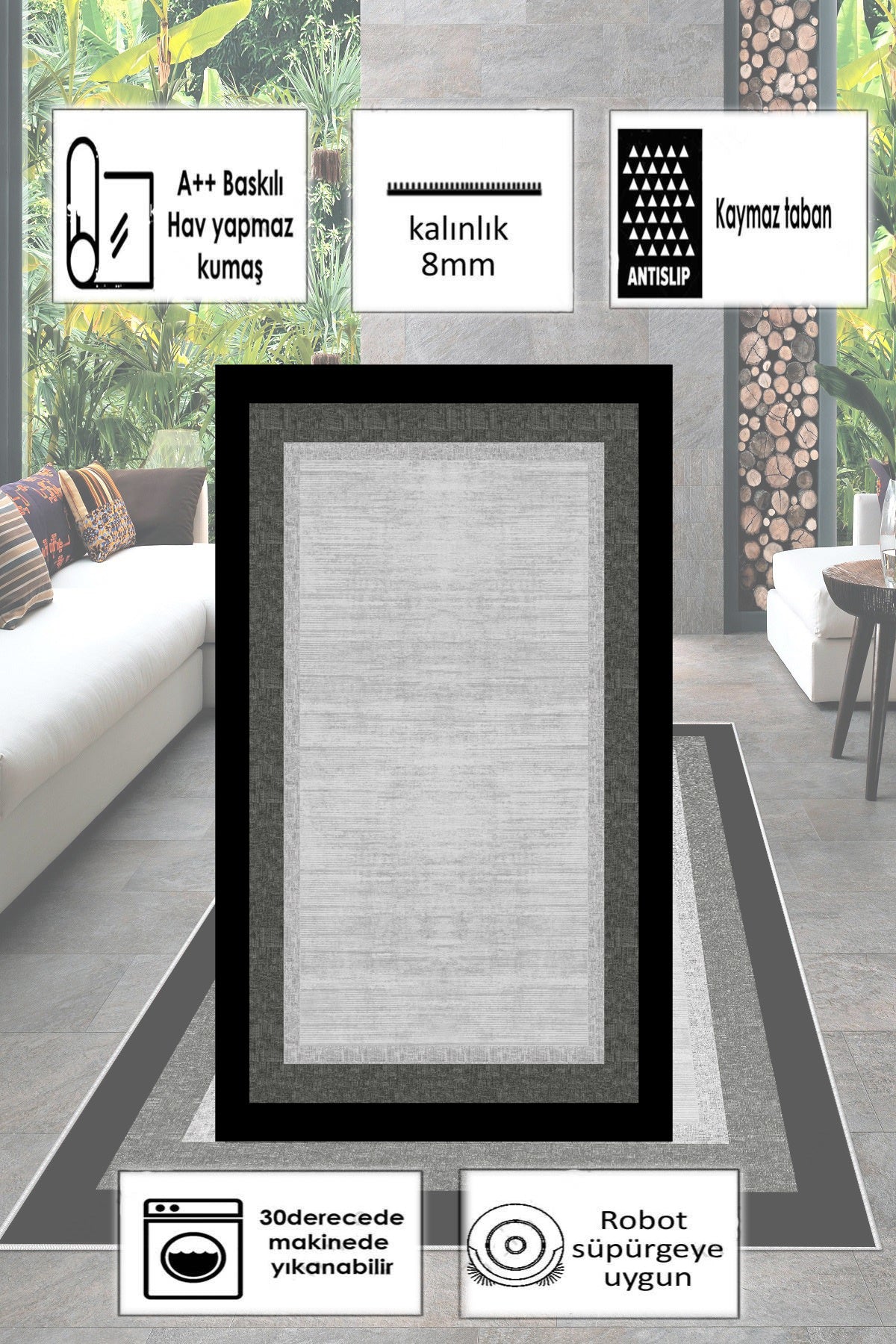 Çerçeve Yeni Nesil Baskılı Halı & Yolluk