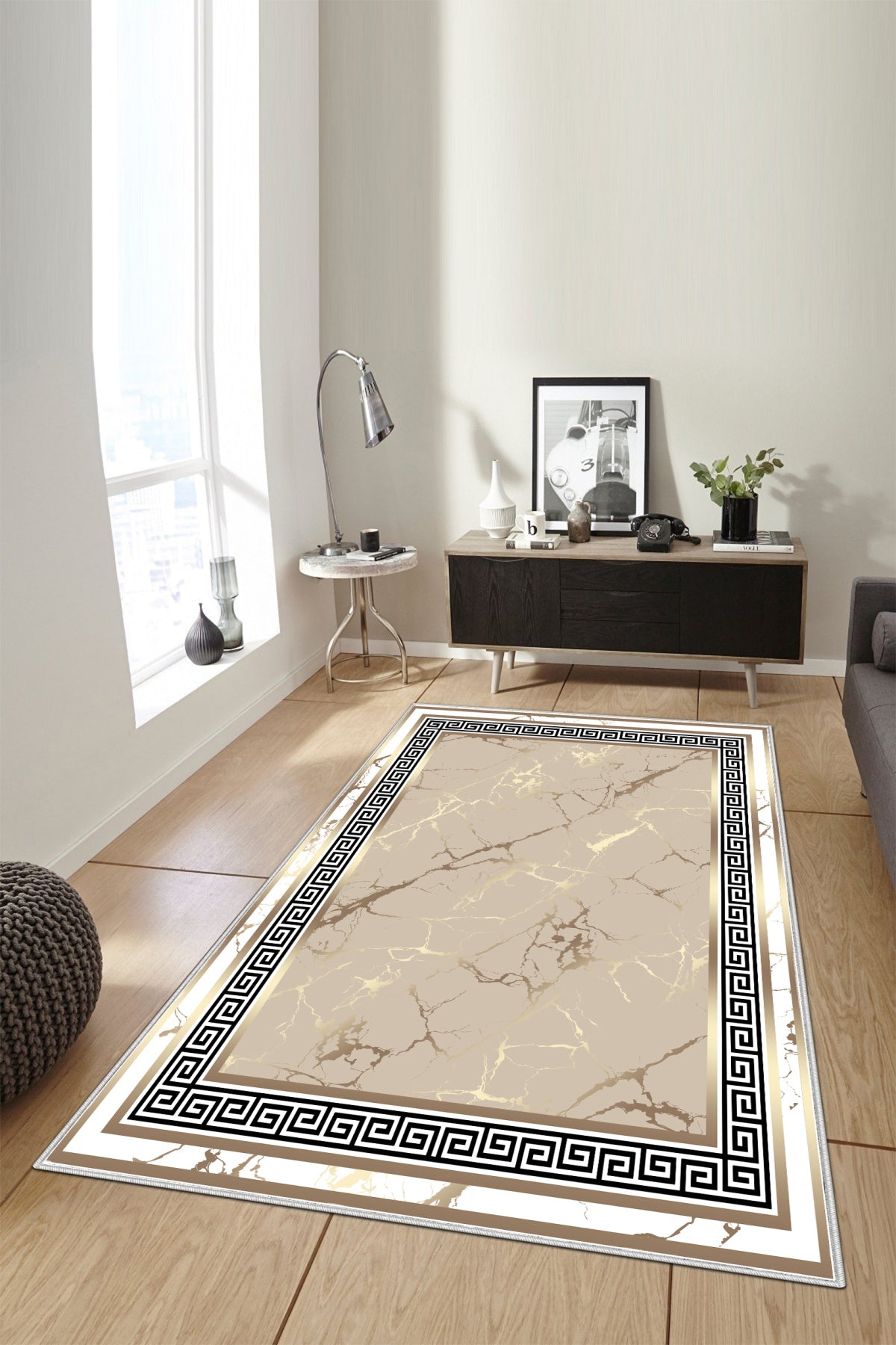 Versace Altın Varak Yeni Nesil Baskılı Halı & Yolluk