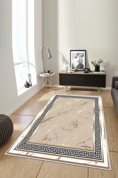 Versace Altın Varak Yeni Nesil Baskılı Halı & Yolluk