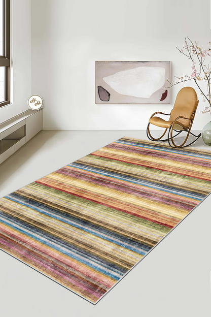 Bahar Desen Baskılı Kaymaz Taban Mutfak Halısı