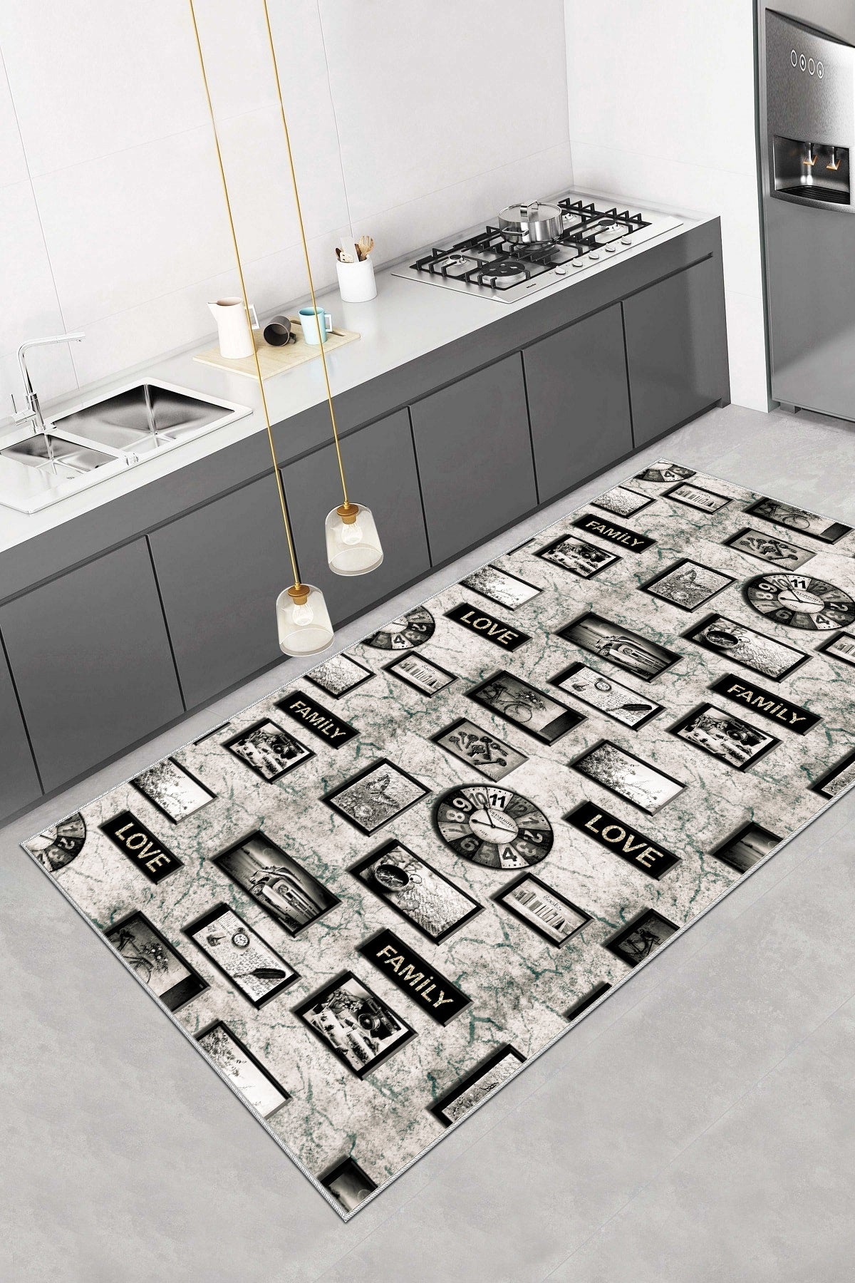 Famıly Love Yeni Nesil Baskılı Halı & Yolluk