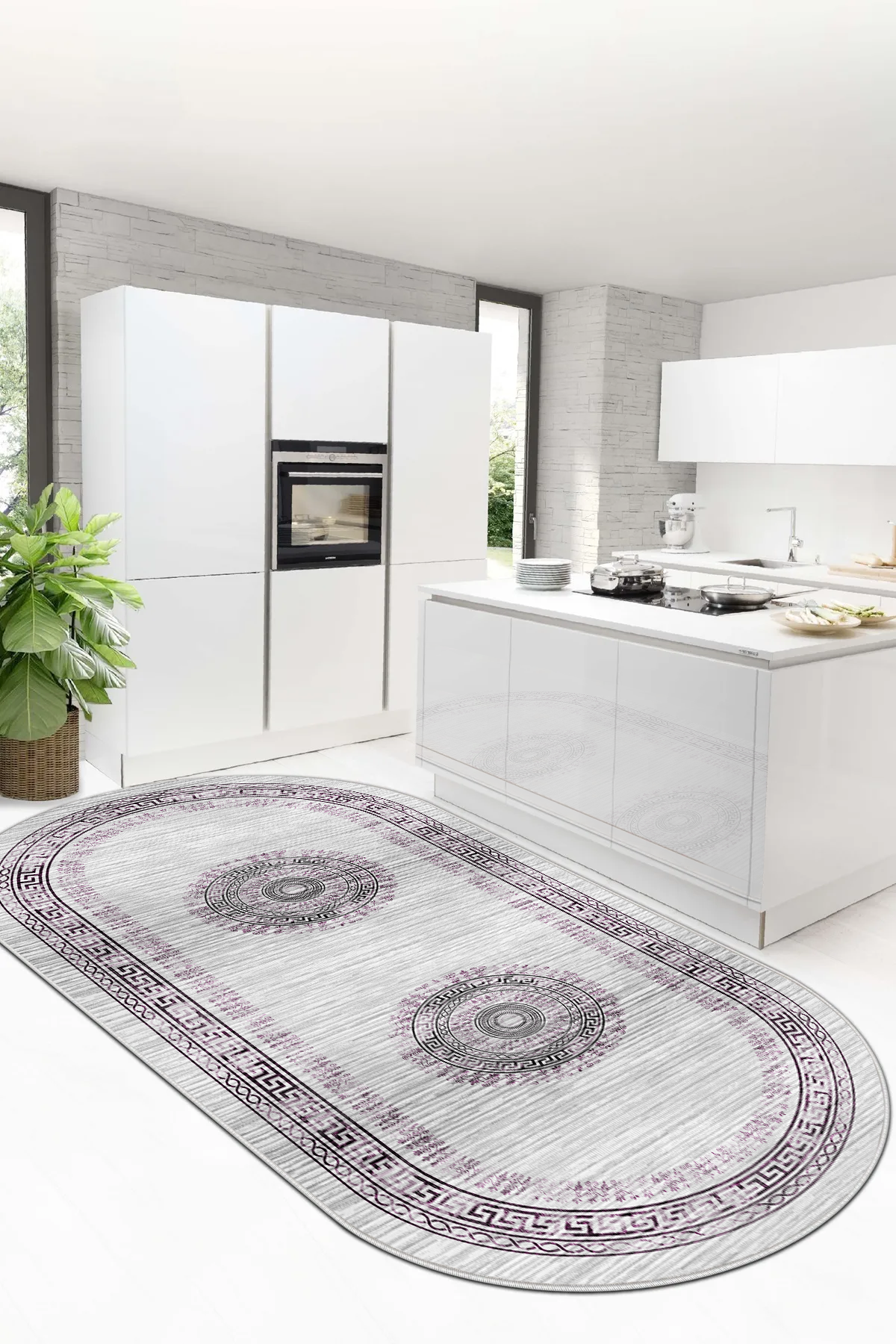 kleopatra FUŞYA oval Yeni Nesil Baskılı Halı & Yolluk