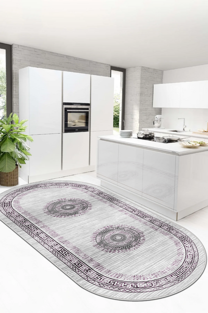 kleopatra FUŞYA oval Yeni Nesil Baskılı Halı & Yolluk