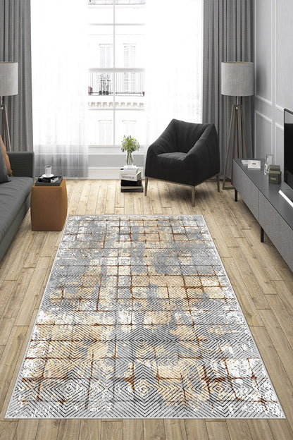 Hera Bej Yeni Nesil Baskılı Halı & Yolluk