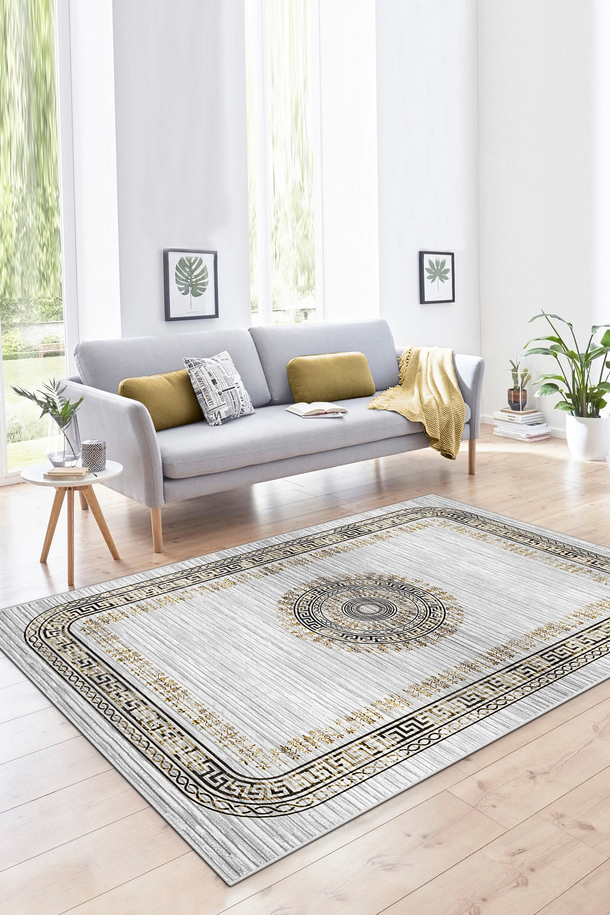 kleopatra Hardal Yeni Nesil Baskılı Halı & Yolluk