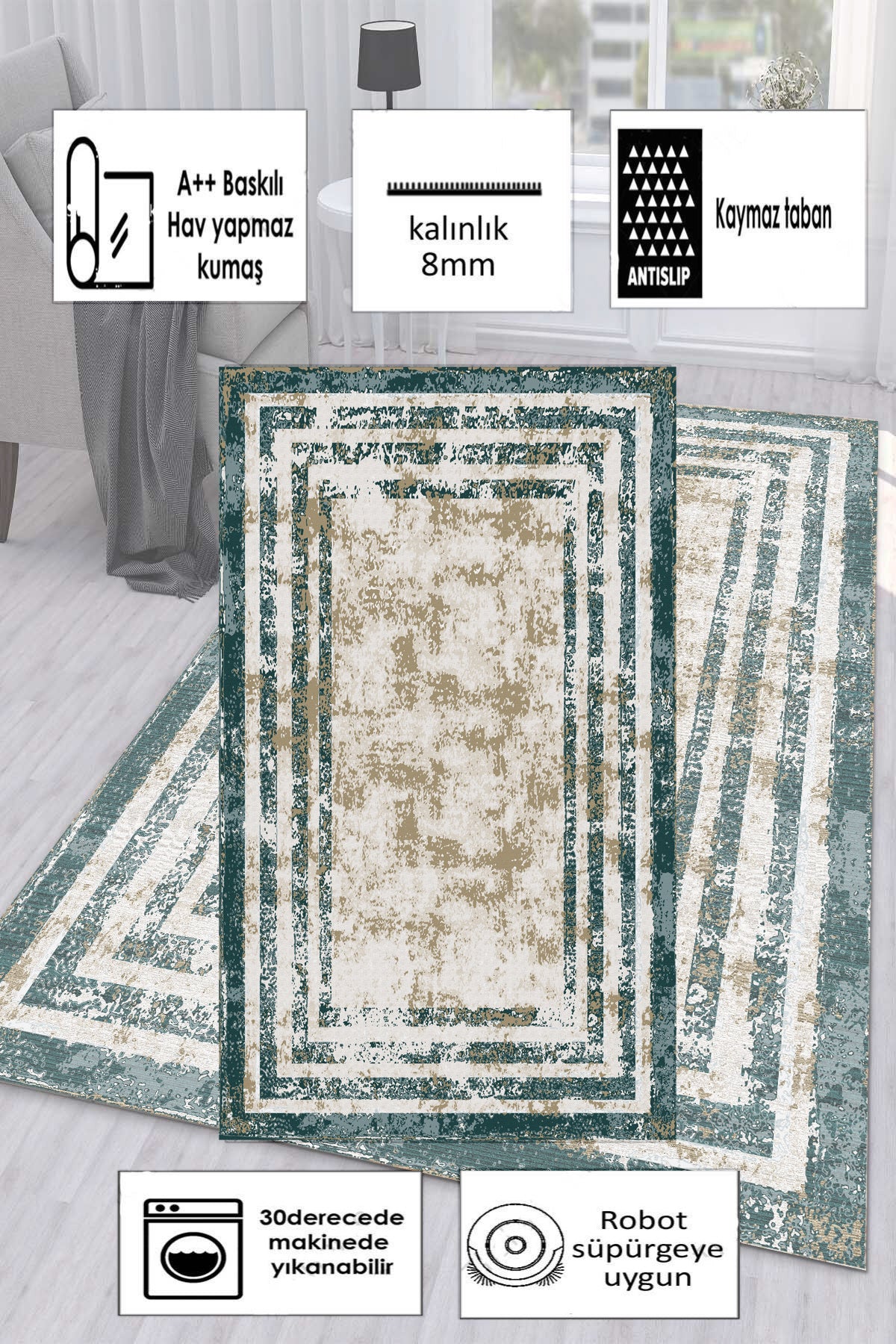 Lara Yeni Nesil Baskılı Halı & Yolluk