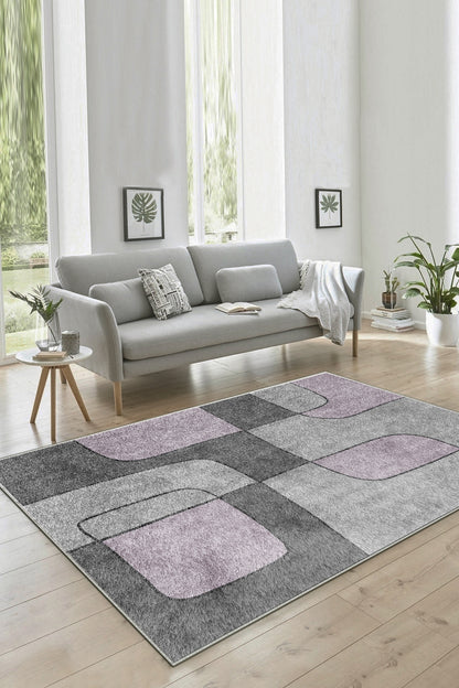 Logo Lila Yeni Nesil Baskılı Halı & Yolluk