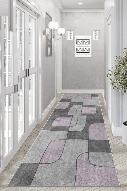 Logo Lila Yeni Nesil Baskılı Halı & Yolluk