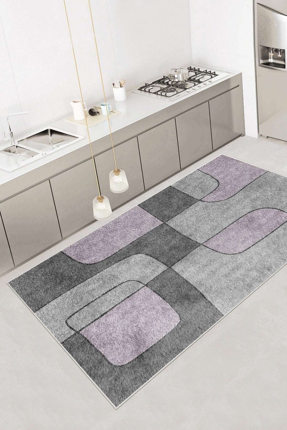 Logo Lila Yeni Nesil Baskılı Halı & Yolluk