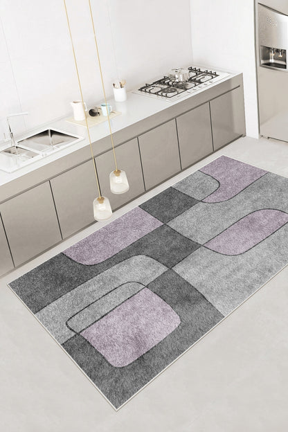 Logo Lila Yeni Nesil Baskılı Halı & Yolluk