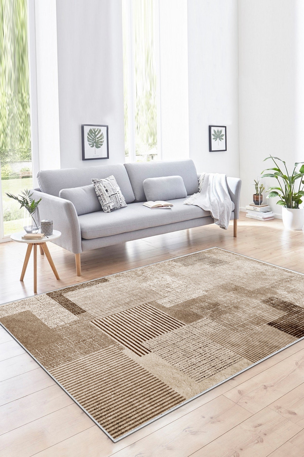 Meto Kahve Yeni Nesil Baskılı Halı & Yolluk