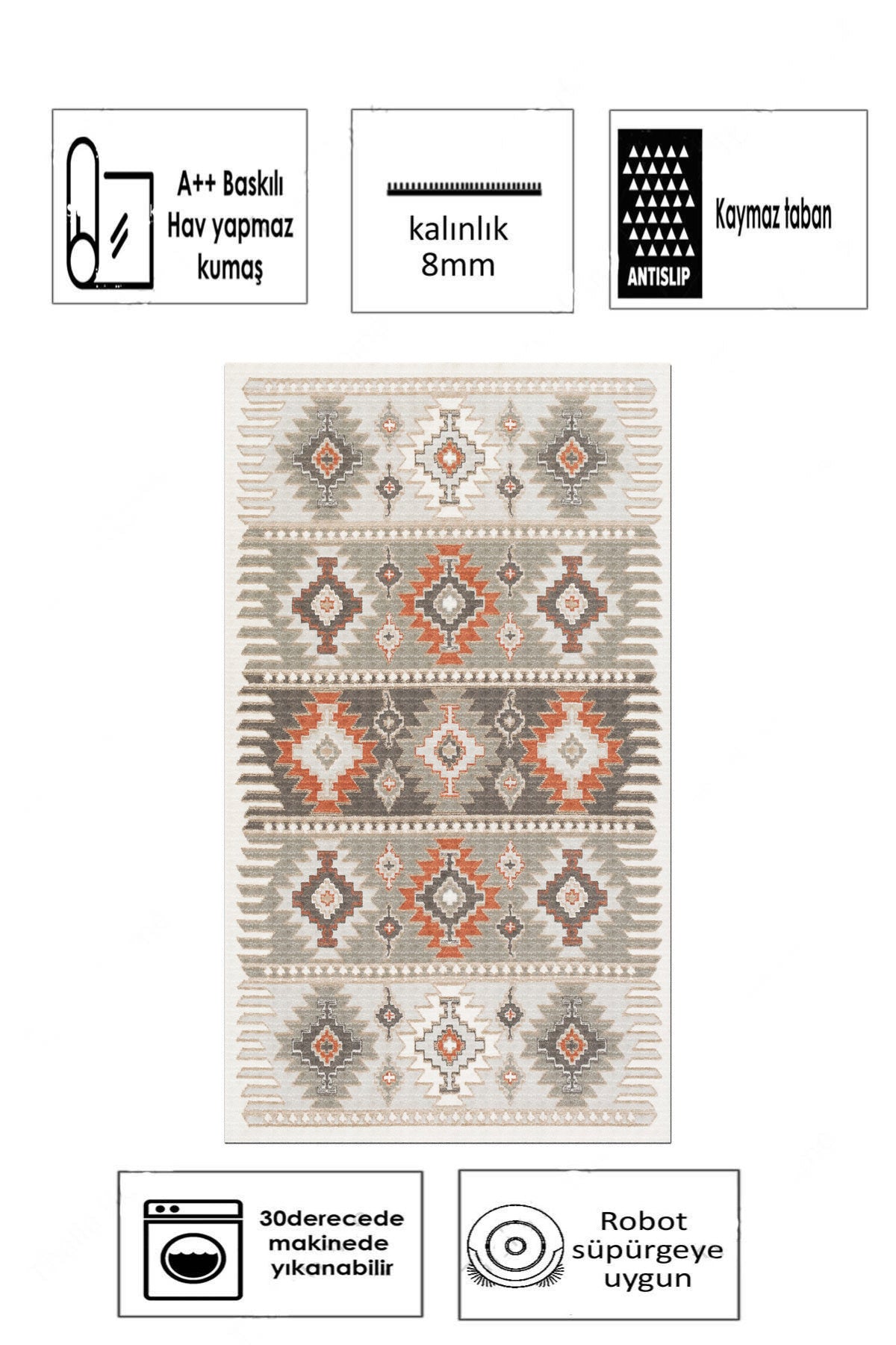 Okka Yeni Nesil Baskılı Halı & Yolluk