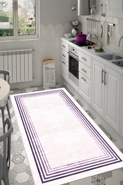 Aura pembe  Yeni Nesil Baskılı Halı & Yolluk