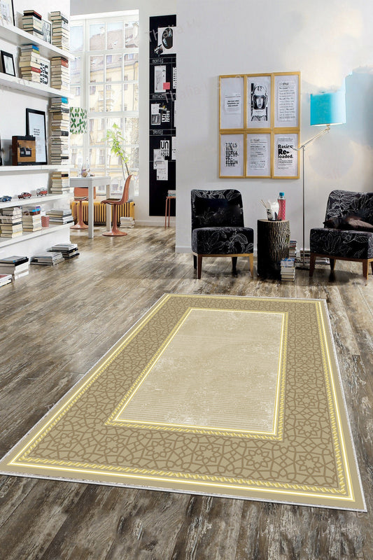 Saray Bej Yeni Nesil Baskılı Halı & Yolluk