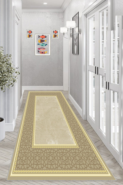 Saray Bej Yeni Nesil Baskılı Halı & Yolluk