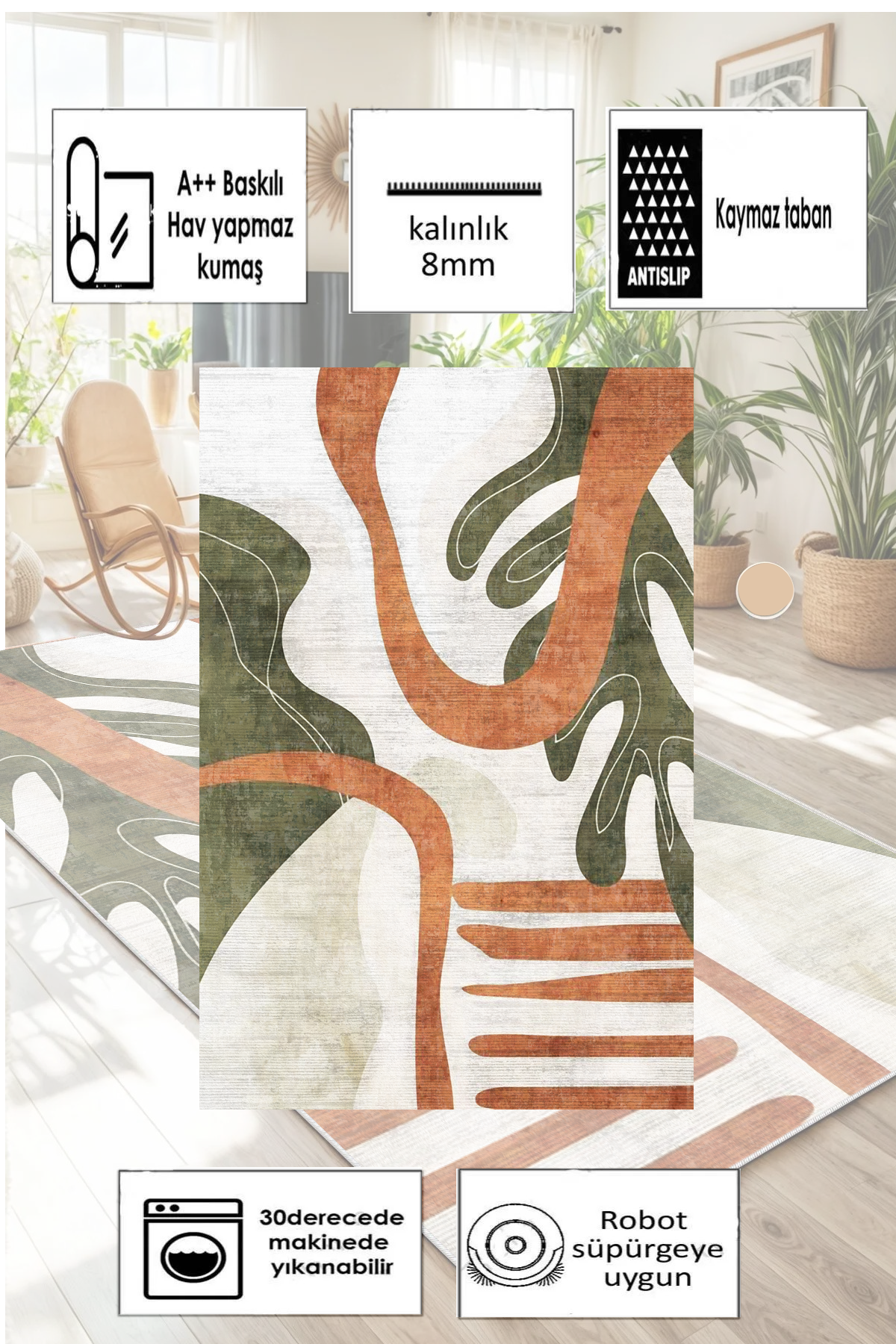 Amazon Yeni Nesil Baskılı Halı & Yolluk