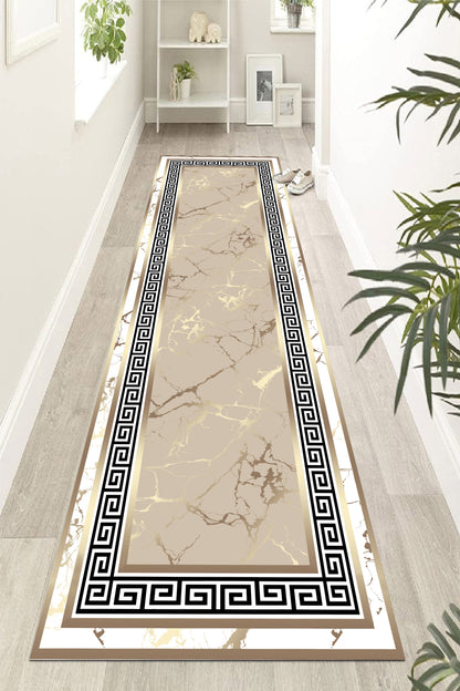 Versace Altın Varak Yeni Nesil Baskılı Halı & Yolluk