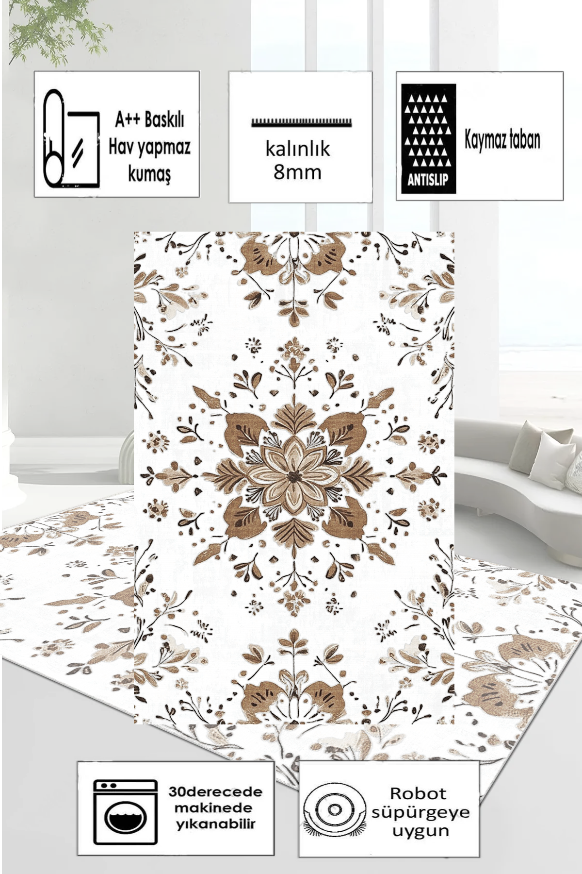 Basra Yeni Nesil Baskılı Halı & Yolluk