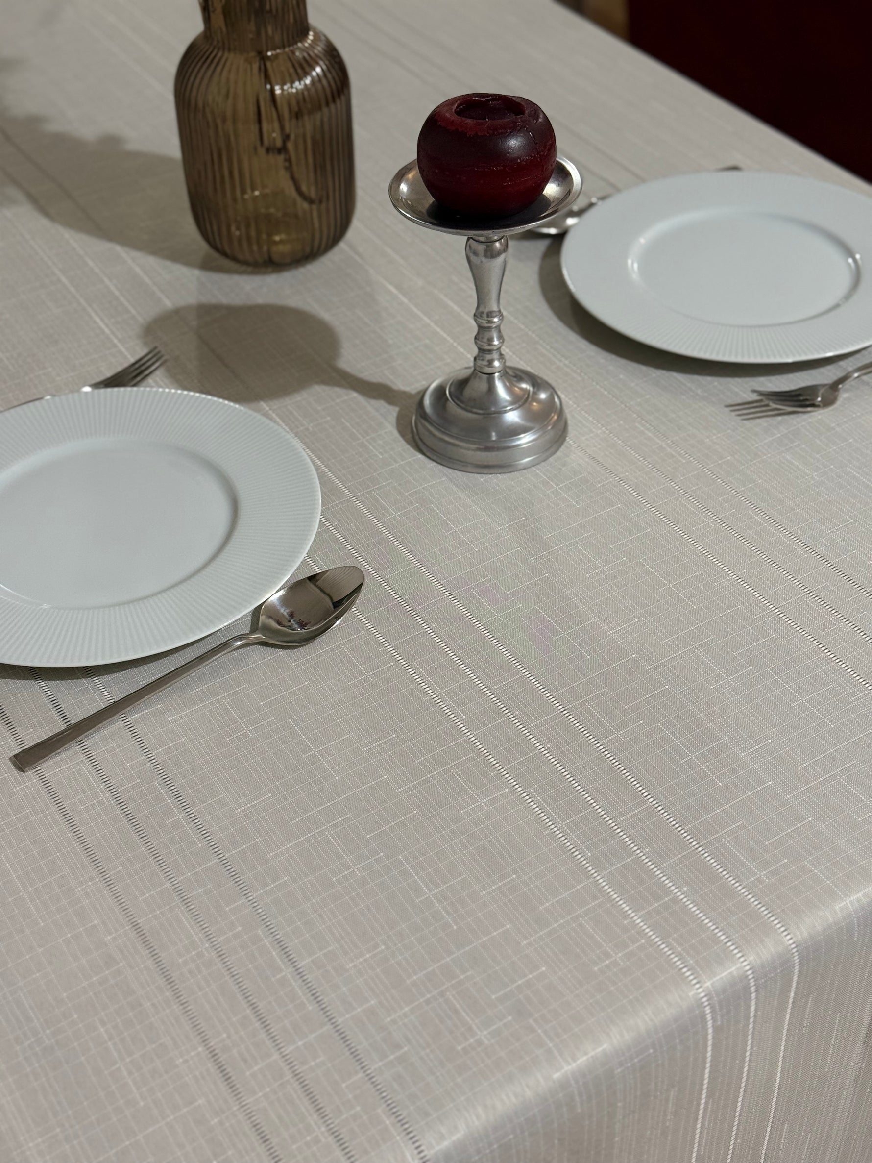 CoLber Keten Masa Örtüsü (Dertsiz,Leke Tutmaz)