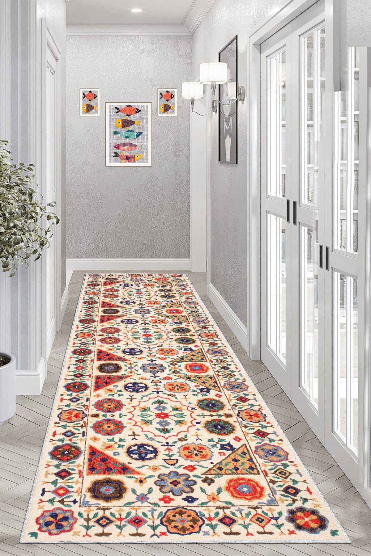 Flower Yeni Nesil Baskılı Halı & Yolluk