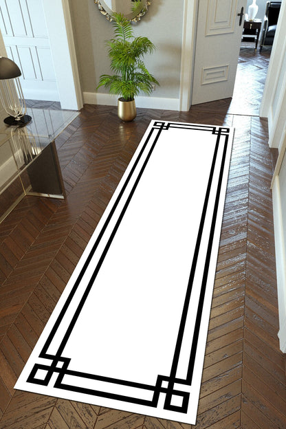 Klasik Beyaz Yeni Nesil Baskılı Halı & Yolluk