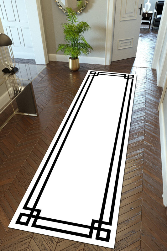 Klasik Beyaz Yeni Nesil Baskılı Halı & Yolluk