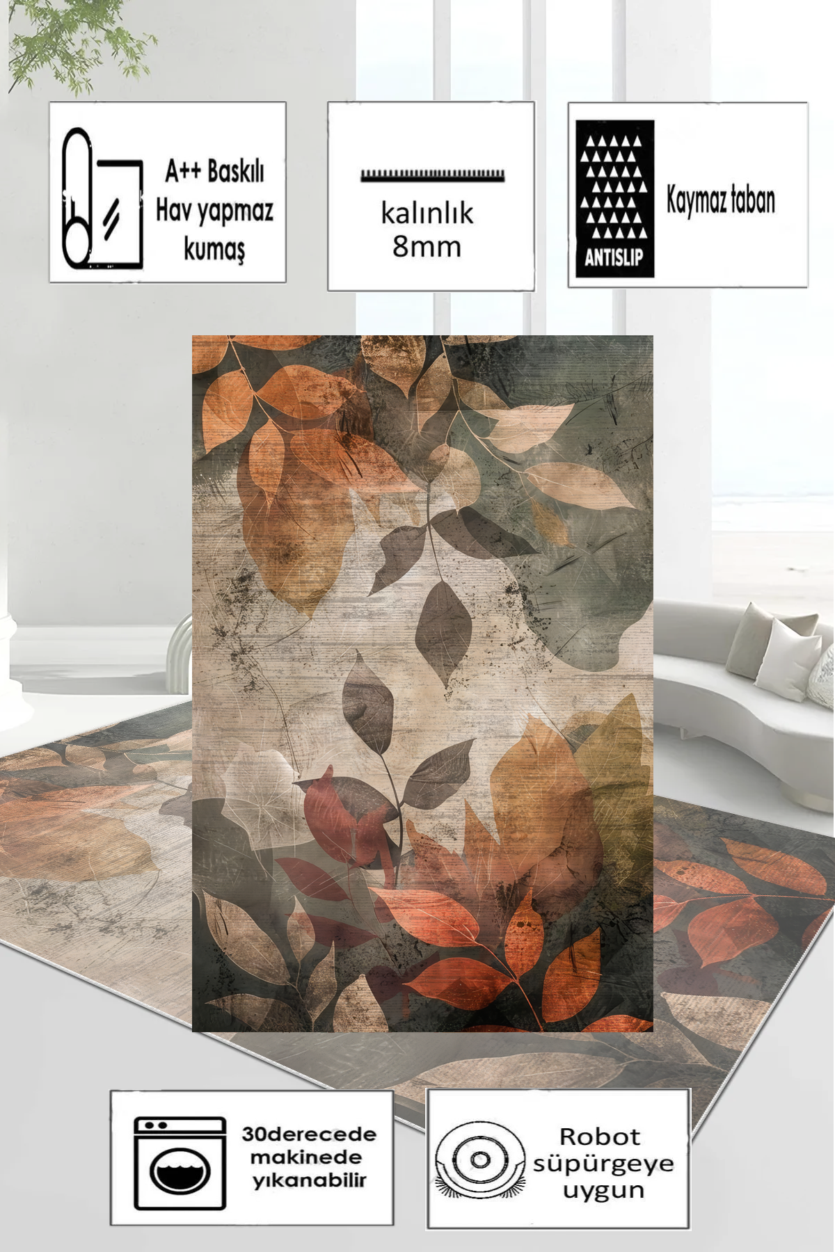 Güz Yeni Nesil Baskılı Halı & Yolluk
