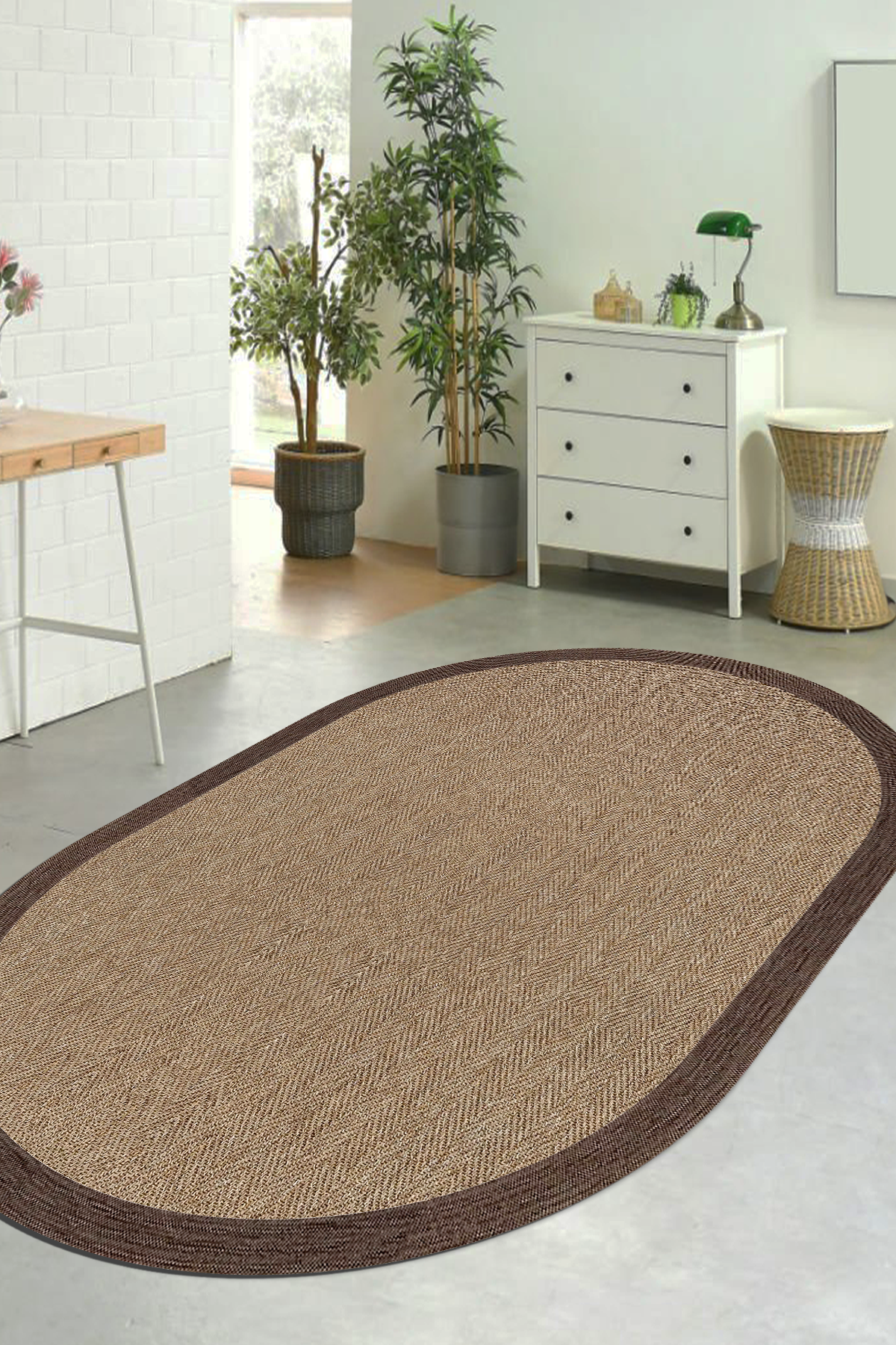 Kopenhag Oval Yeni Nesil Baskılı Halı & Yolluk