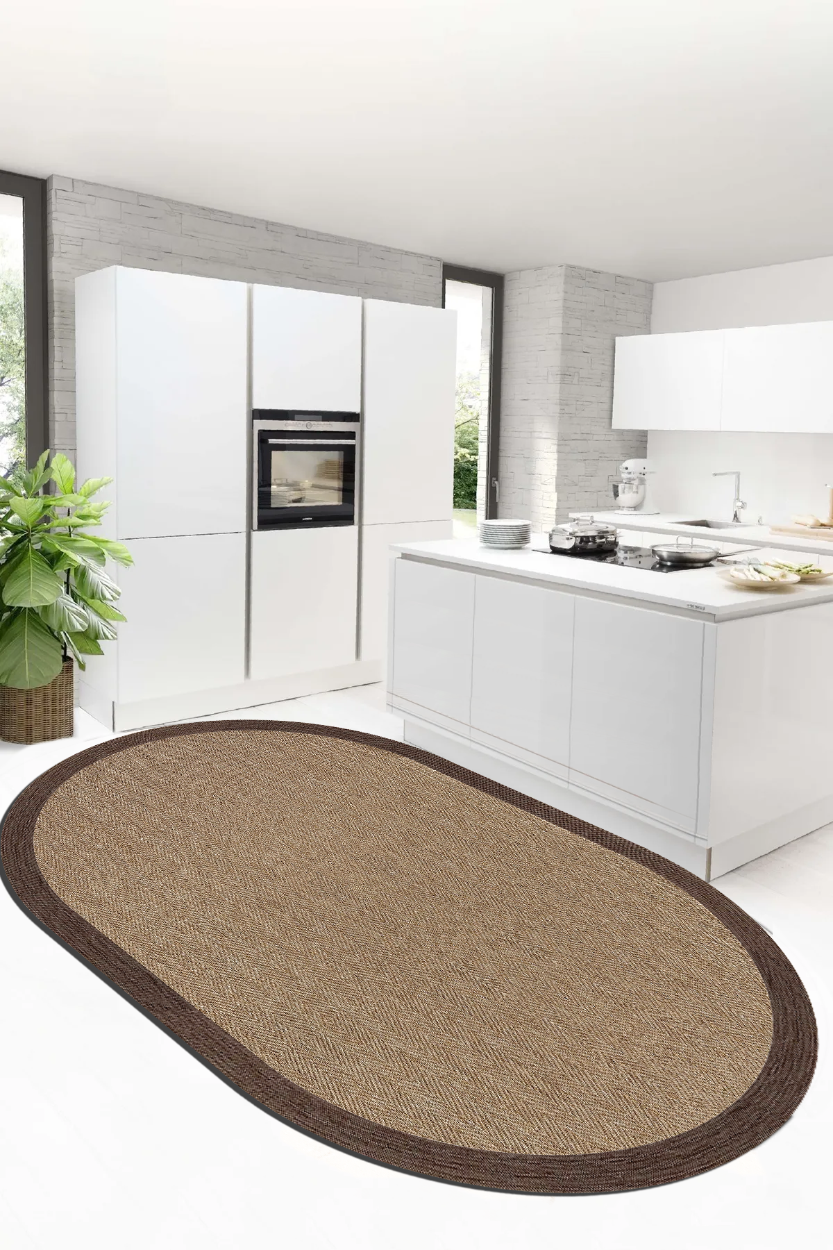 Kopenhag Oval Yeni Nesil Baskılı Halı & Yolluk