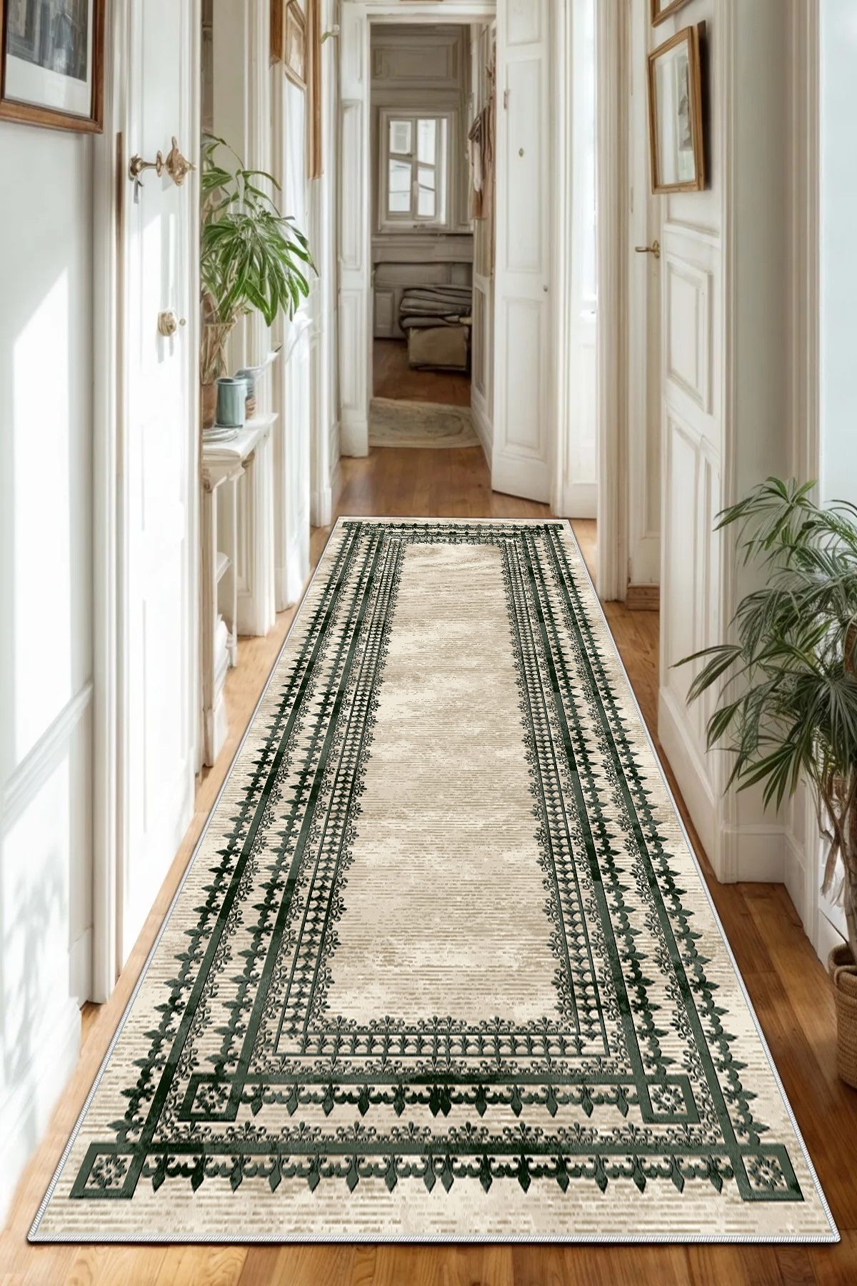 Kale Yeşil Yeni Nesil Baskılı Halı & Yolluk