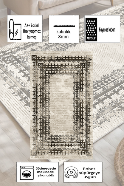 Kale Bej Yeni Nesil Baskılı Halı & Yolluk