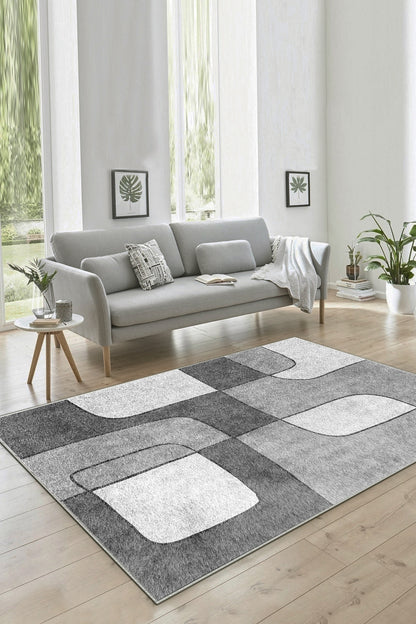 Logo Gri Yeni Nesil Baskılı Halı & Yolluk