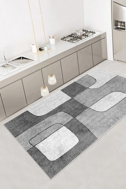 Logo Gri Yeni Nesil Baskılı Halı & Yolluk