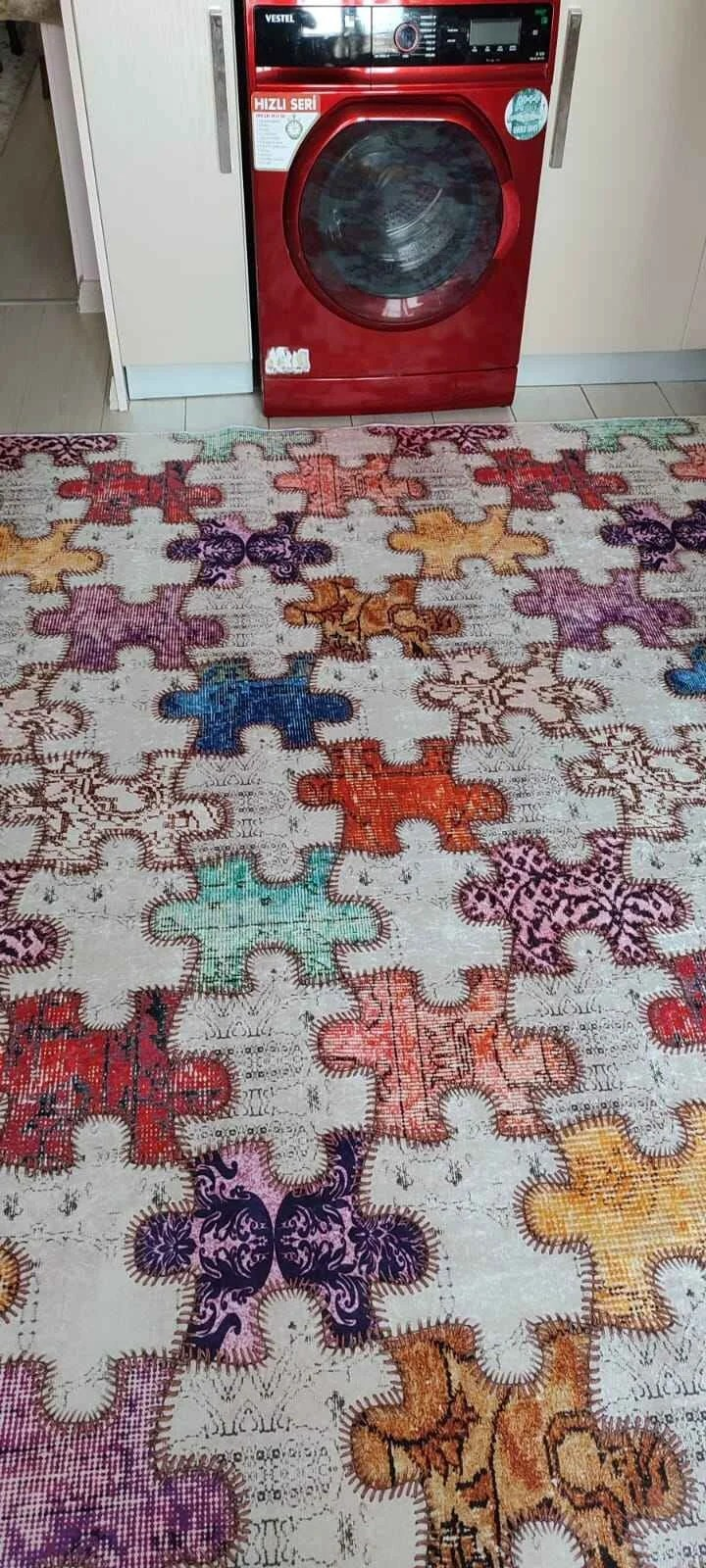 puzzle Yeni Nesil Baskılı Halı & Yolluk