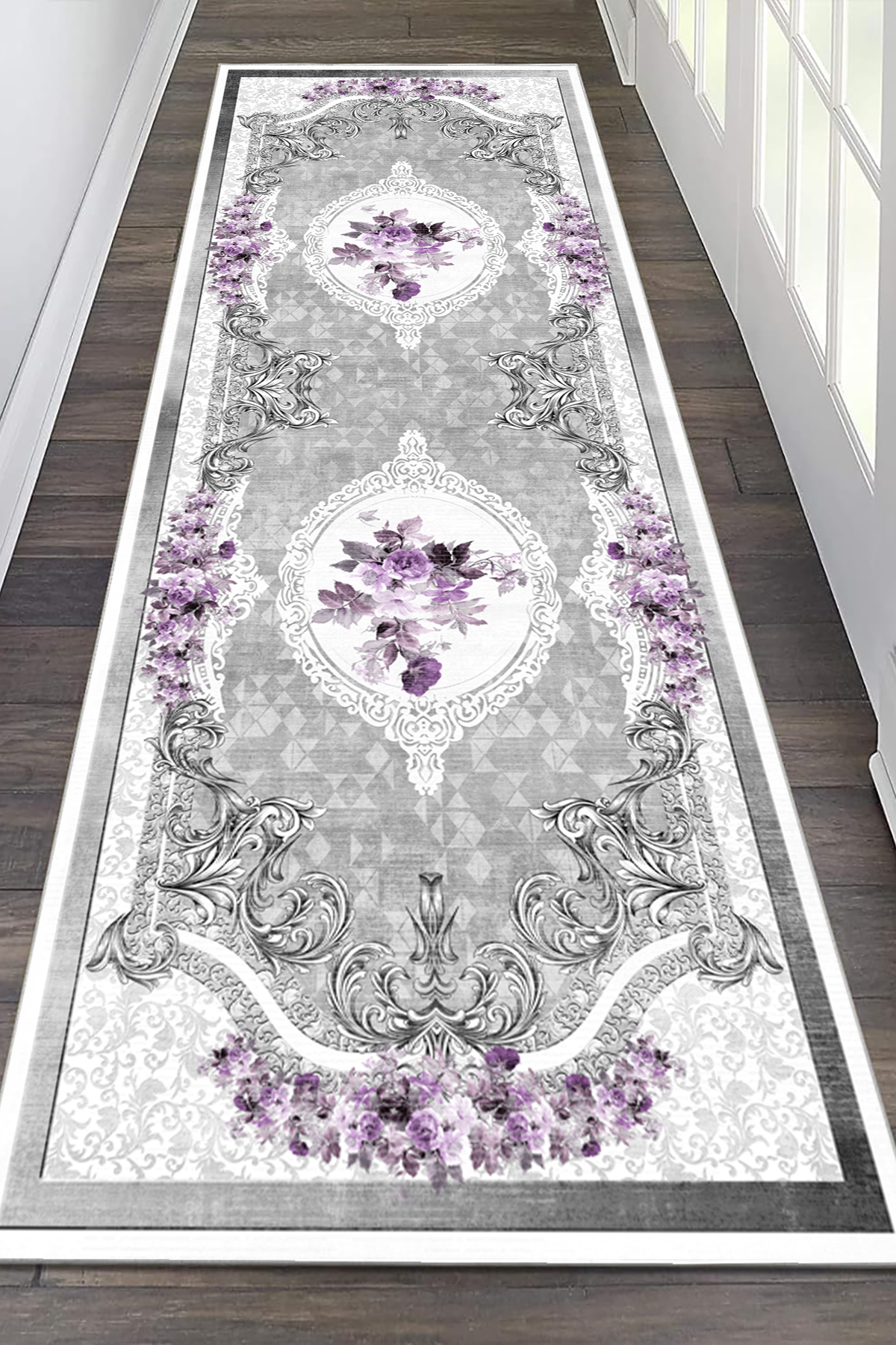 Gülbahar Mor Yeni Nesil Baskılı Halı & Yolluk