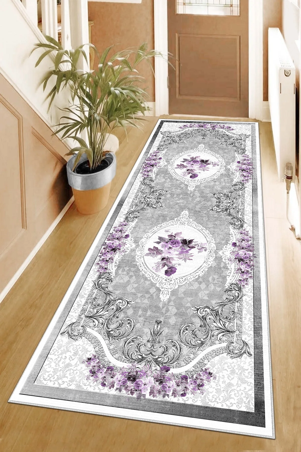 Gülbahar Mor Yeni Nesil Baskılı Halı & Yolluk