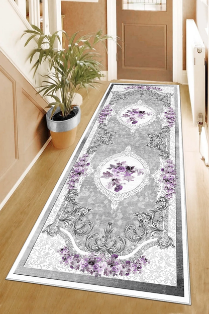 Gülbahar Mor Yeni Nesil Baskılı Halı & Yolluk